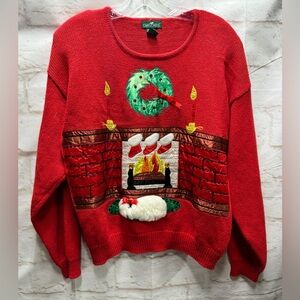 Vintage Christmas Sweater size Medium‎